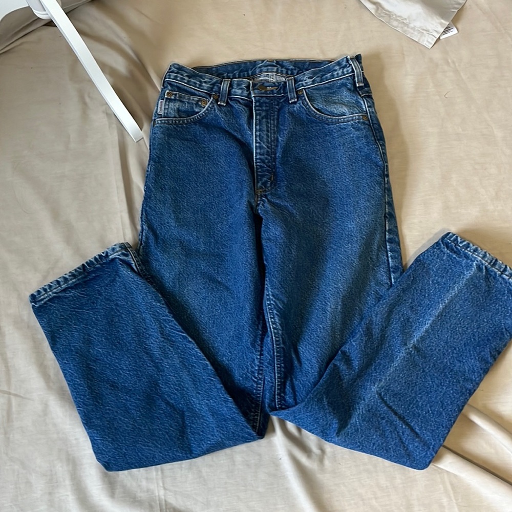 Carhartt flannel lined jeans Men’s 31x32 Great Used Condition